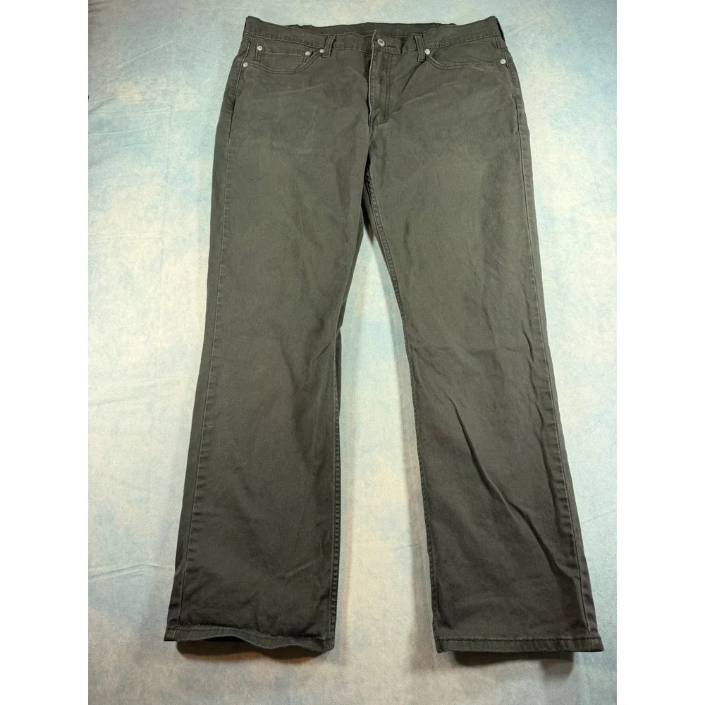 Levi's 514 Straight Pants Mens 40x32 Grey Khaki Excellent Lot of 2 Chinos
